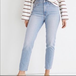 Madewell Light Wash Perfect Summer Straight Jean